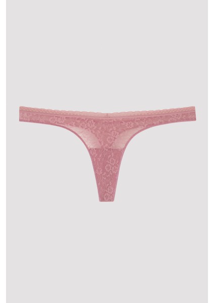 Easy Lace V Kesim Pembe Tanga Külot modelleri