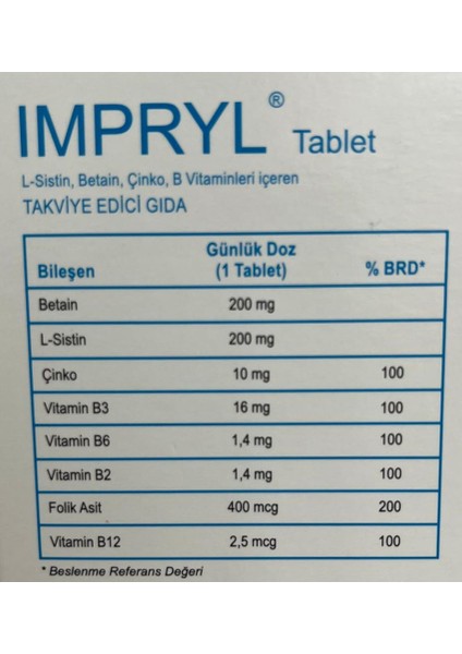 Takviye Edici Gıda 30 Tablet fiyatları