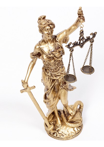 30CM Themis Heykeli Ofis Hediyesi Adalet Biblosu Avukata Hediye Biblo