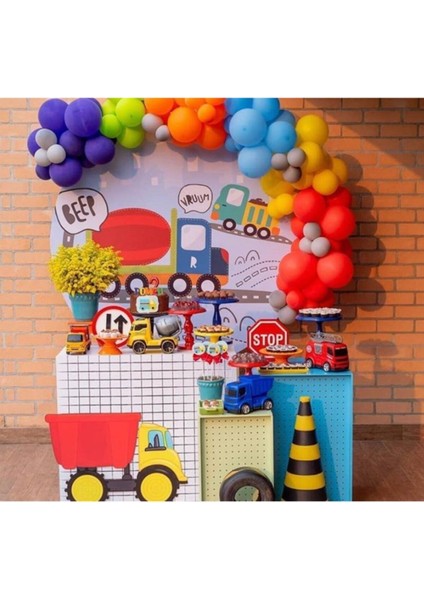 Inşaat Temalı Balon ve Balon Zincir