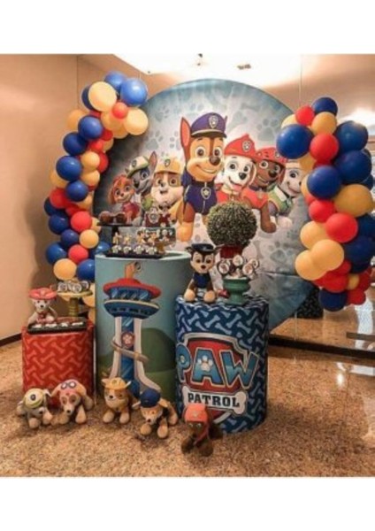 Meri Parti Paw Patrol Temalı Balon ve Zinciri 100 Adet