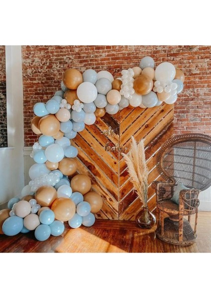 Pastel Balon Konsept Zincir Balon Zincir