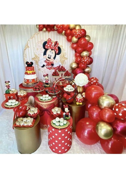 Minnie Mouse Parti Balon ve Zinciri