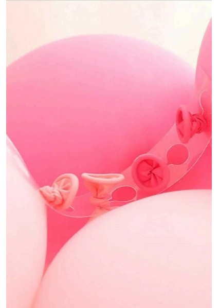 Özel Gün Konsept Siyah Pembe Balon Zinciri