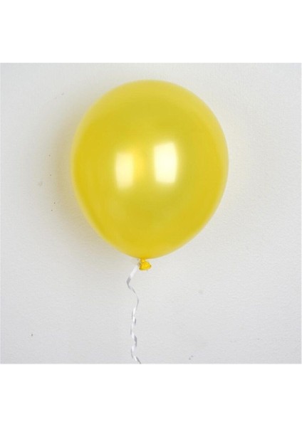 Mickey Mouse Konsept Balon ve Zinciri Parti Kırmızı Sarı Siyah 100 Adet Balon ve Zincir