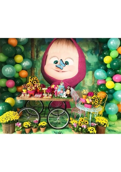 100 Adet Sarı Yeşil Mint Pembe Koyu Yeşil Metalik Balon ve Balon Zinciri Parti Konsept Doğum Günü