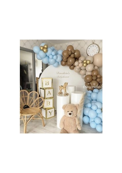 105 Adet Pastel Özel Gün Konsept Balon Zinciri