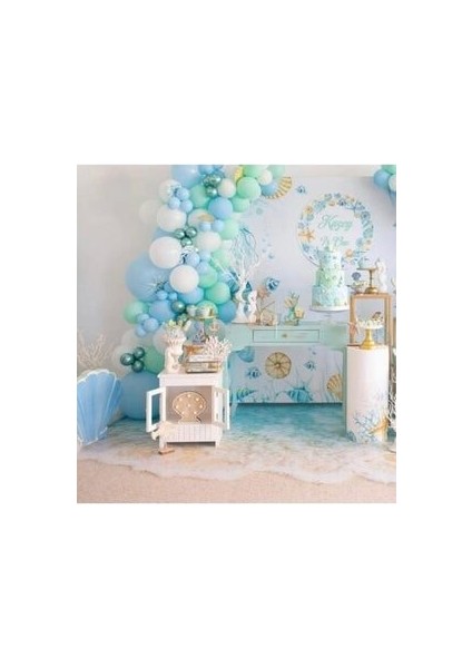 Krom ve Pastel Tonlarda Balon Konsept Zincir