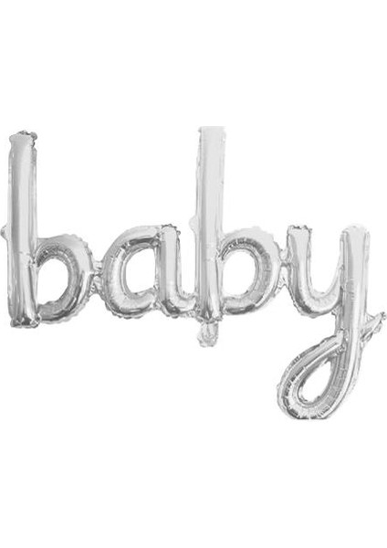 Baby Gümüş Folyo Balon