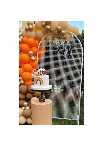 Pastel Balon Krom Balon Konsept Zinciri
