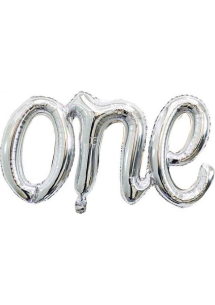 One Gümüş Folyo Balon 100 cm