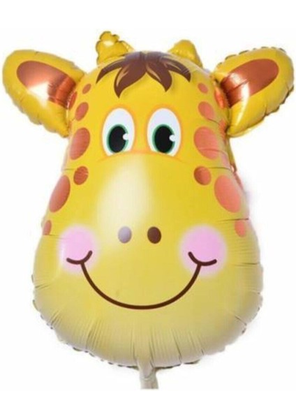 Safari Balon Konsept Happy Bırthday Balon 4 Adet Safari Folyo Balon