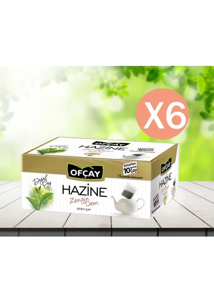 Hazine Zengindem Demlik Poşet Çay  30X15 G  6 Adet