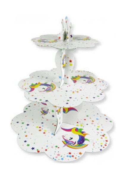 Unicorn Kek Standı Unicorn Cupcake Stand
