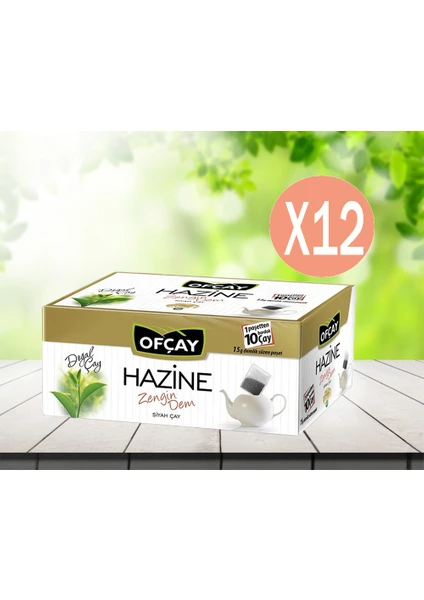 Hazine Zengindem Demlik Poşet Çay  30X15 G  12 Adet