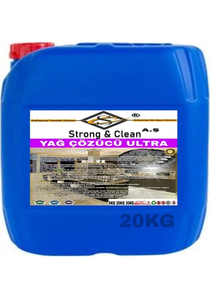 Strong&Clean Yağ ve Kir Çözücü Ultra 20Kg