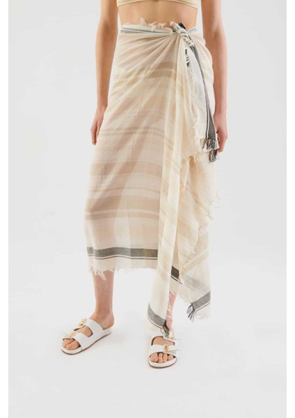 Kare Desenli Şal Standart Renk Y2284106_089 fırsatları