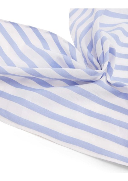 Mavi Çizgili Eşarp Standart Renk Y2184112_089 fiyatları