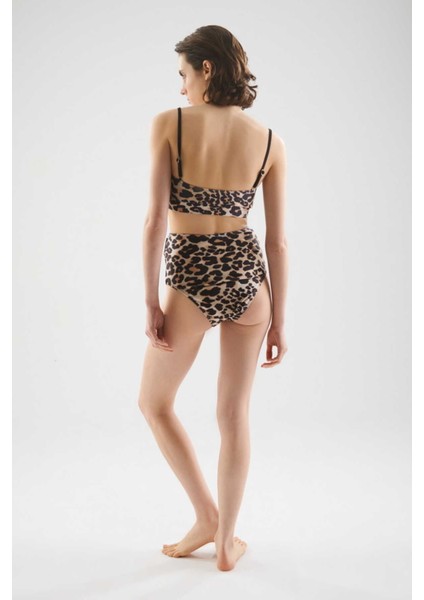 Kemerli Leopar Desenli Bikini Leopar Y22MY004_144 fiyatları
