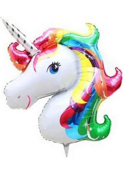 Unicorn Dev Folyo Balon Helyum Uyumlu