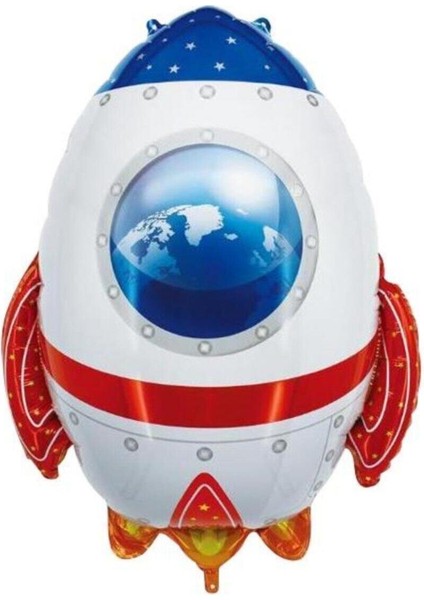 Roket Uzay Mekiği Folyo Balon