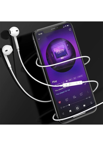 Tüm Android Telefonlara Uyumlu Universal Beyaz Aux Girişli Kablolu Kulaklık Spor Kulaklığı fiyatları