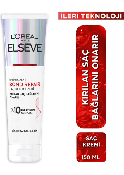 Bond Repair Tüm Yıpranmalar Için Saç Bağlarını Onarıcı Bakım Kremi 150 ml