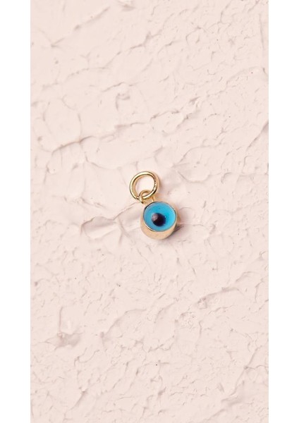 Altın Nazar Boncuklu Göz Kolye Ucu