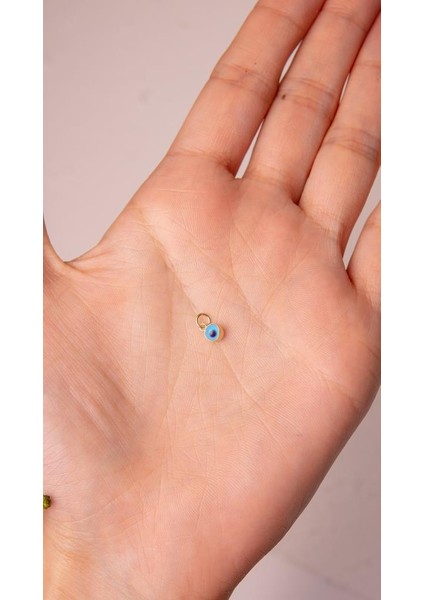 Altın Nazar Boncuklu Göz Kolye Ucu modelleri