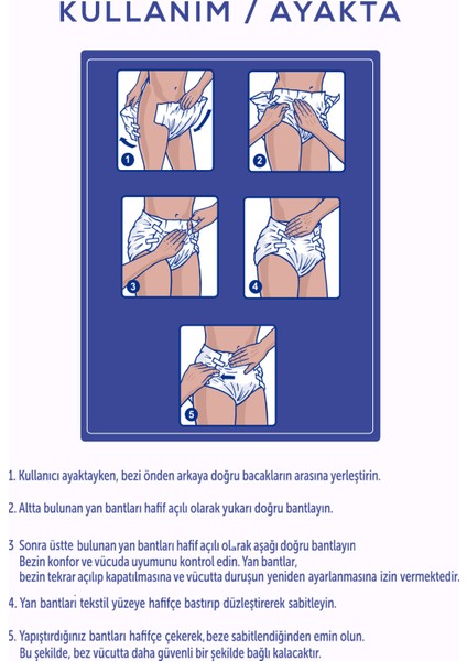 Bel Bantlı Hasta Bezi X Large 120'Lı