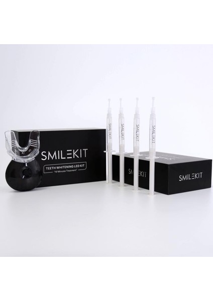 Smilekit 4 Jel Profesyonel Diş Parlatma Beyazlatma Seti LED Uv Işık