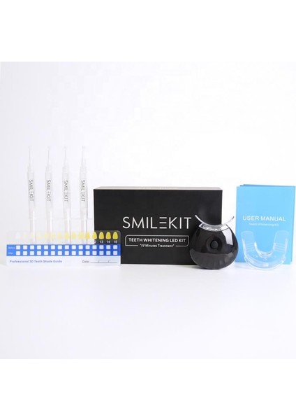 Smilekit 4 Jel Profesyonel Diş Parlatma Beyazlatma Seti LED Uv Işık