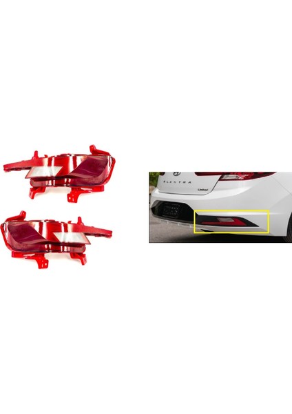 Tampon Reflektörü Elantra 2019-2021 Arka Sol/sağ Takım 2 Adet