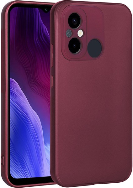 Xiaomi Poco C55 Kılıf Premier Mat Silikon Renkli Lüx Korumalı Mürdüm