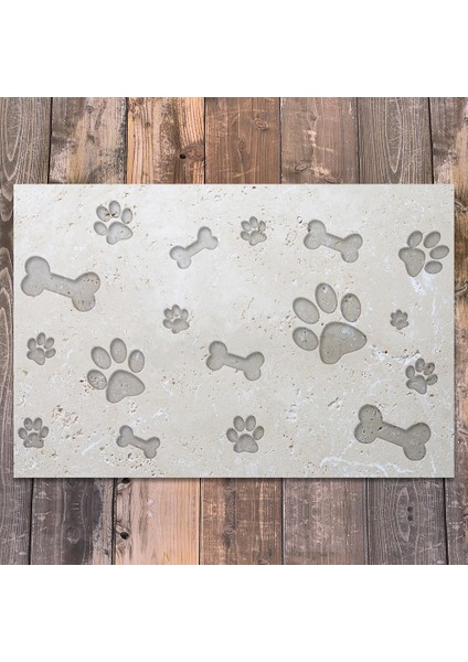 Vinil Kaymaz Tabanlı Keçe Baskılı Evcil Hayvan Pet Mama Paspası 45x75 fiyatları