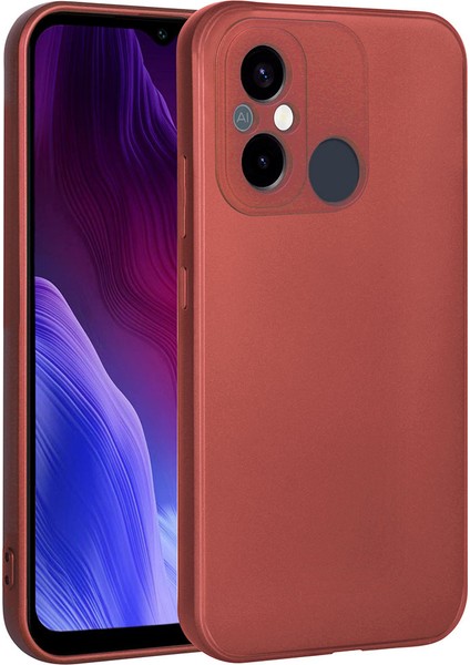 Xiaomi Poco C55 Kılıf Premier Mat Silikon Renkli Lüx Korumalı Kırmızı