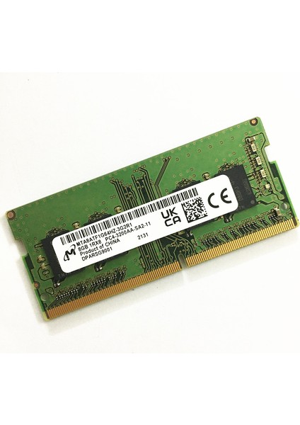 Mıcron 8gb 1rx8 Ddr4 Sodımm PC4-25600 3200MHZ CL22  MTA8ATF1G64HZ-3G2R1 Noteook Ram Bellek