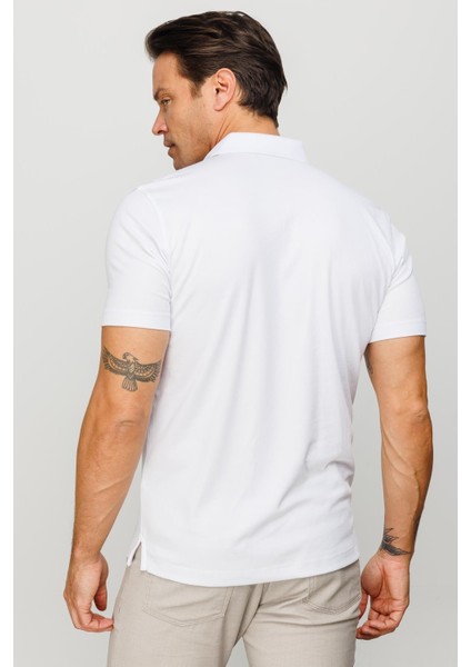 Erkek Polo Yaka T-Shirt Beyaz fırsatları
