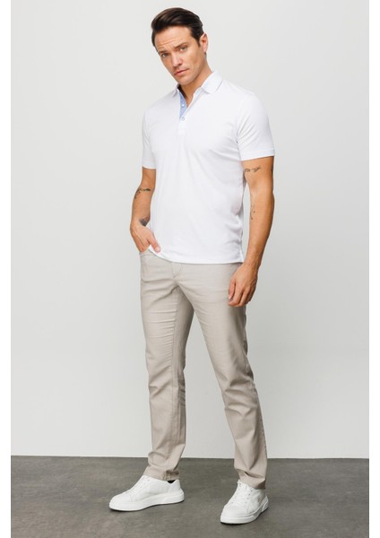 Erkek Polo Yaka T-Shirt Beyaz indirimleri