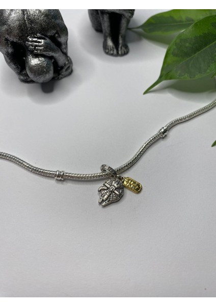 Gümüş S925 Damgalı Star Wars Millennium Falcon Charm modelleri