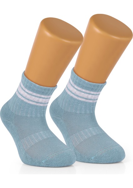 Ozzy Socks 4 Çift  Pamuklu Kız Bebek Çocuk Çizgili Soket Çorap