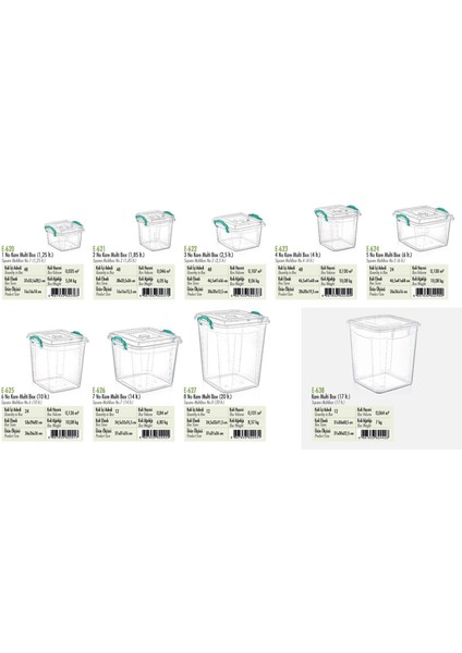 Poly Time Polytime Şeffaf Kilitli Mutfak Eşya Gıda Saklama Düzenleme Kabı Kutusu - Kare - 2.5 Litre