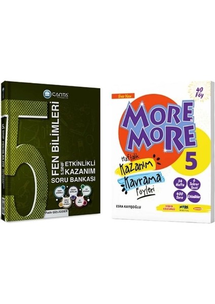 Kurmay Elt 5. Sınıf Fen Bilimleri Etkinlikli Kazanım Soru Bankası + More 5 Haftalık Kazanım Kavrama Föyleri