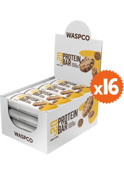 Protein Bar Kurabiye Aromalı 40 gr x 16 Adet