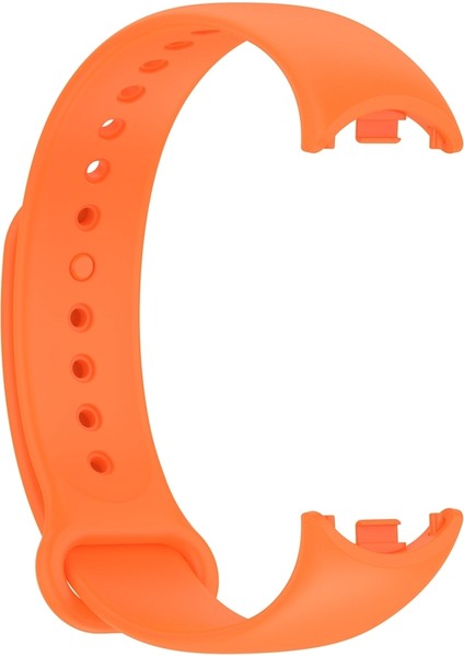 Xiaomi Mi Band 8 Kordon Silikon Mat Klasik Renkli Turuncu