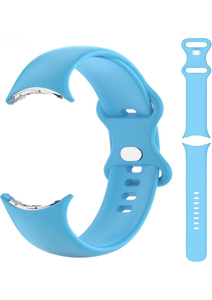 Google Pixel Watch Kordon Mat Klasik Silikon Sc1 Turkuaz