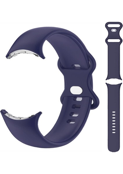 Google Pixel Watch Kordon Mat Klasik Silikon Sc1 Lacivert