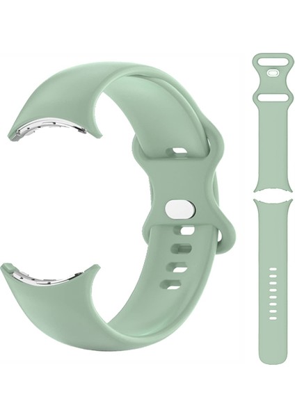 Google Pixel Watch Kordon Mat Klasik Silikon Sc1 Yeşil