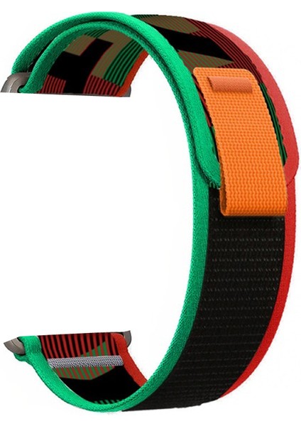 Apple Watch Se 40 mm Kordon Çift Renkli Naylon Ayarlanabilir Sc3 Karışık Renk