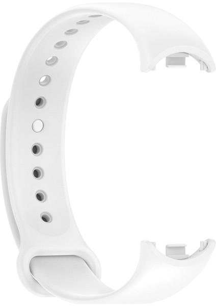 Xiaomi Mi Band 8 Kordon Silikon Mat Klasik Renkli Beyaz
